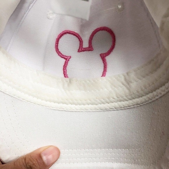 Disney Youth Pink Shimmer Mickey Minnie Mouse Baseball Cap - Picture 8 of 12